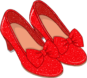A pair of Ruby Slippers